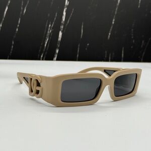 NEW DG6197 3292/87 DOLCE&GABBANA BEIGE GREY UNISEX SUNGLASSES D&G DG 6197 329287